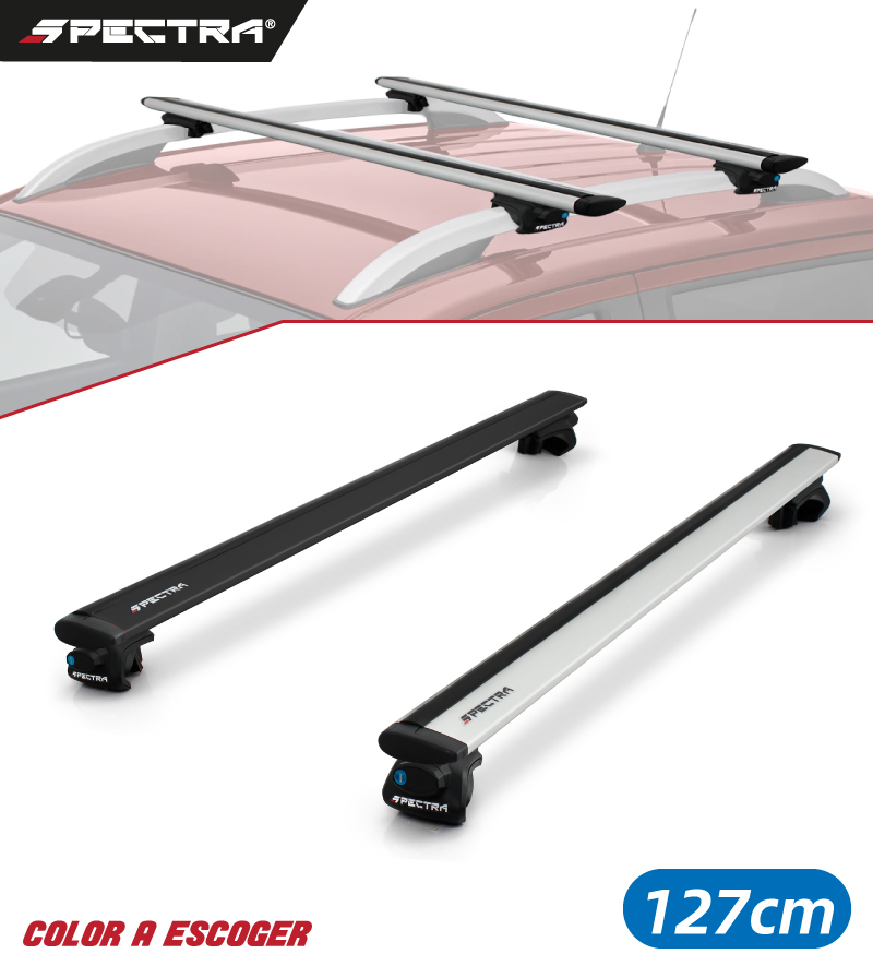 Racks ZRK-754-B-127-XXX completos estilo wingbar (127cm)
