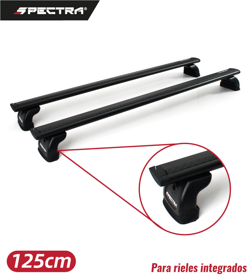 Rica Racks Racks con anclaje fijo de 125cm color negor - SPECTRA ® Costa Rica